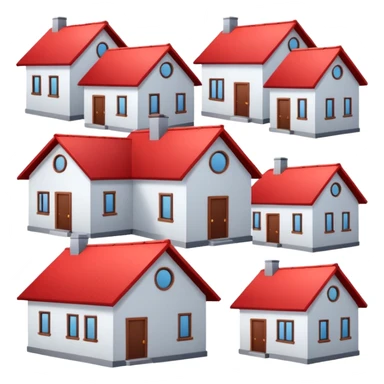 monton de casas compraas sticker