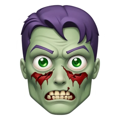 bizarro superman zombie sticker