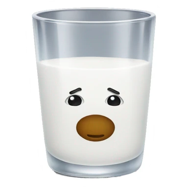 Milk in shot glass sticker