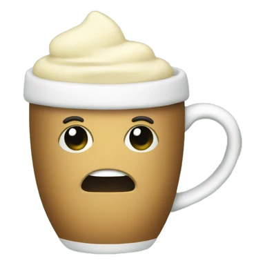 christmas mug with eggnog sticker