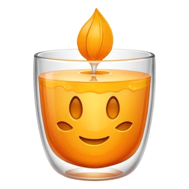 Vela aromática no copo sticker