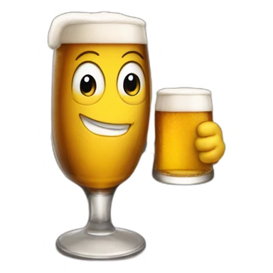 Chat qui boit une biere sticker
