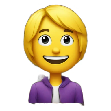 a tiktoker surrounded by some emojis sticker