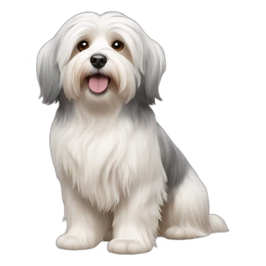 Dog havanese full height sticker