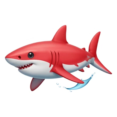 red baby Shark sticker