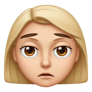 squinting eyes annoyed look sticker