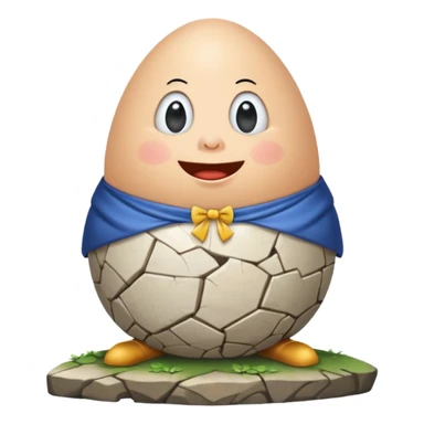 humpty dumpty Nursery Rhyme Character sticker