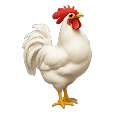 Vaca y gallina  sticker