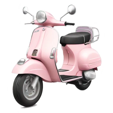 light pink Vespa sticker