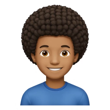 Black boy with a small afro  sticker