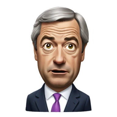 Nigel Farage stone head emoji sticker