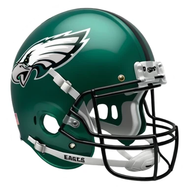 Philadelphia Eagles football helmet sticker