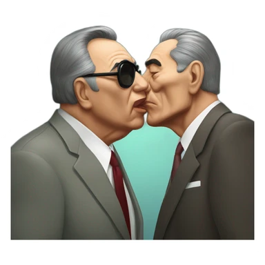 brezhnev kisses spiderman sticker