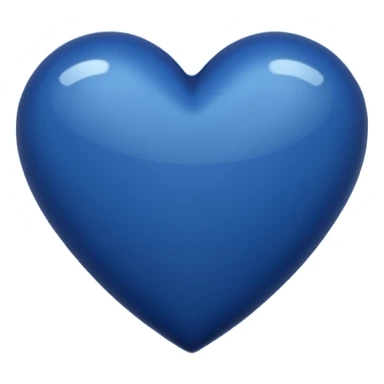 NAVY BLUE heart emoji sticker