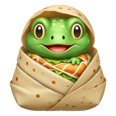 Burrito toad sticker