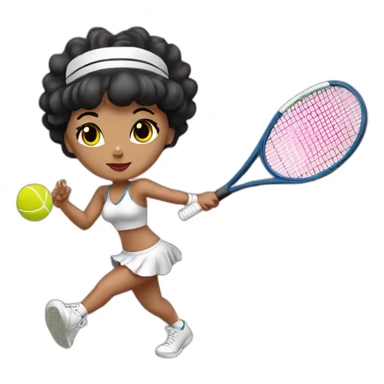 Betty boop tennis sticker
