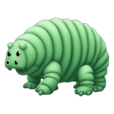 tardigrade writing code sticker