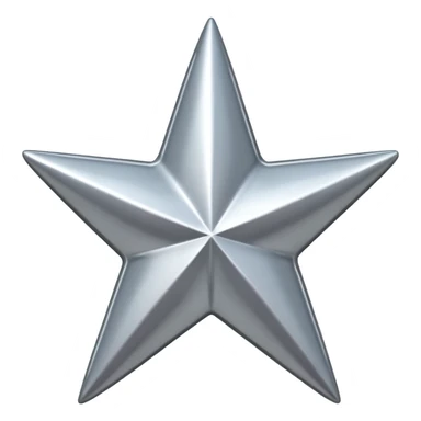 
3-pointed star 3d sticker