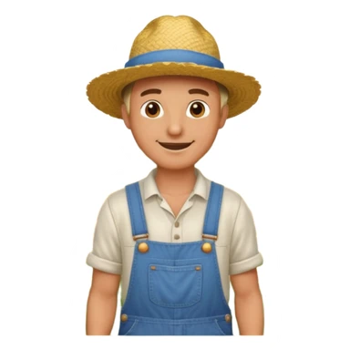 Man in a with farmers sticker