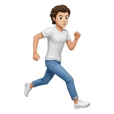 Harry Styles running away  sticker