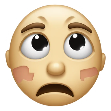 sad face with a broken hart eyes sticker