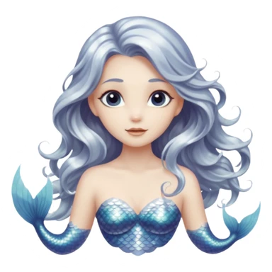 Lunar mermaid with more details sticker