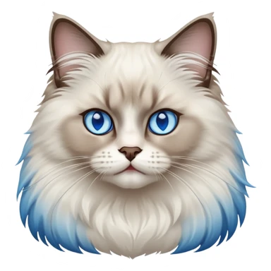 Badass ragdoll cat sticker