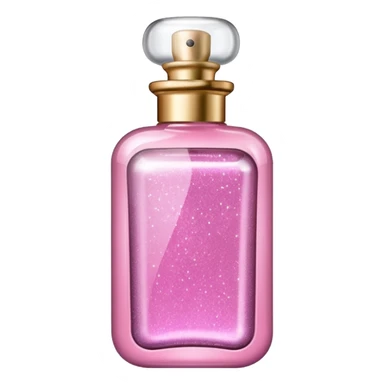 glitter pink fragance bottle sticker
