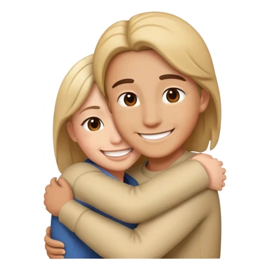 Thanks with hugging  sticker