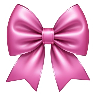 very sparkly bow pink sticker