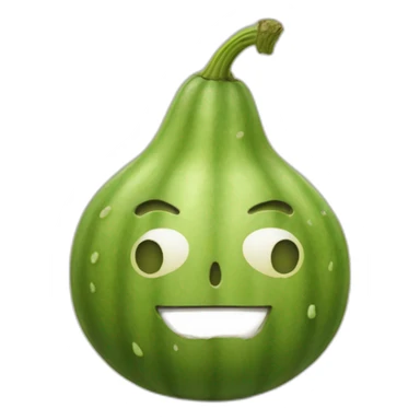 Ash gourd smiley sticker