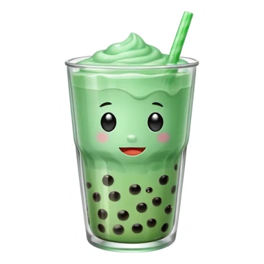 Mint  boba sticker