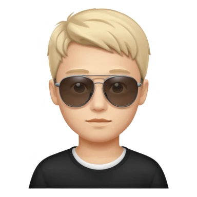 russia boy with sunglasses sticker