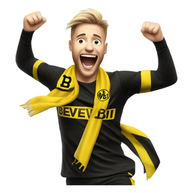 BVB fan cheering sticker