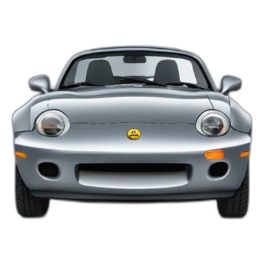 MX5 première génération grise avec phare clapet sticker