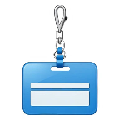 blue Name tag sticker