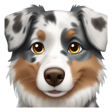 Blue merle australian shepherd blue&brown eyes sticker