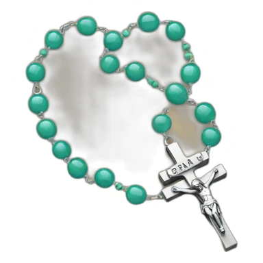 rosary beads sticker