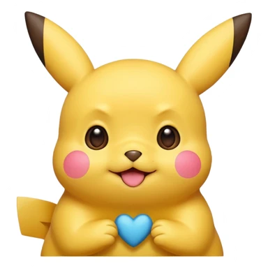 cute Pikachu classic emoji style sticker