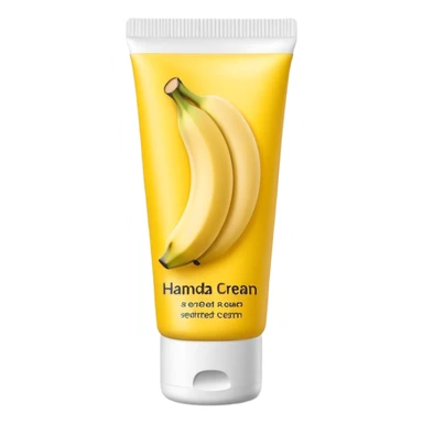 banana hand cream sticker