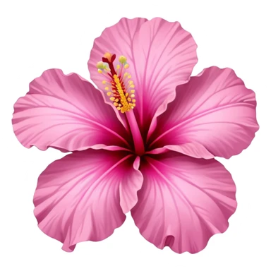 Pink and blue hibiscus  sticker
