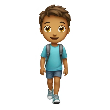 child walking sticker