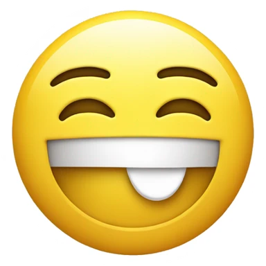 Yellow classic single smiley emoji with a neutral bored face with open eyes and two hands doing thumbs up sticker