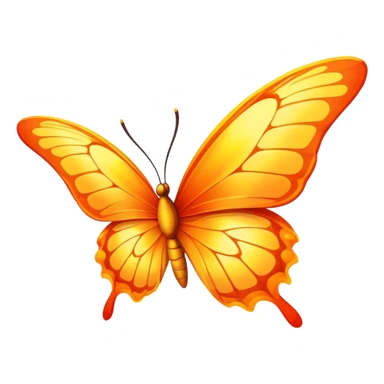 Butterfly on fire  sticker