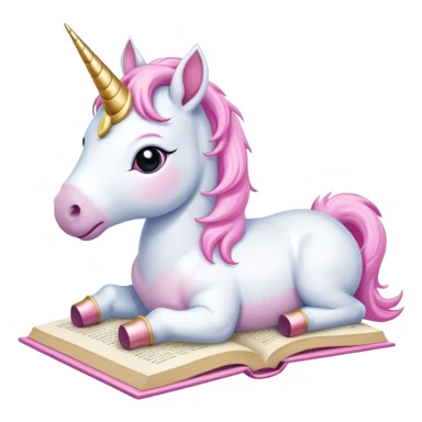 Unicorns read book
A baby unicorn lying on its belly, flipping pages with its hoof.













 sticker