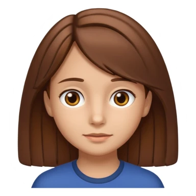 Daria whit brown hair and brown eyes a 7 y.o kid sticker