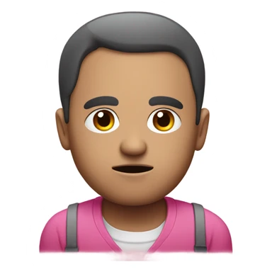 Skeptical machine pink sticker