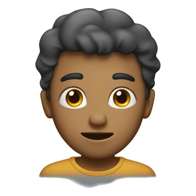 Person with head turned slightly to the left with the expression that they moved their head.  The persons eyes are rolled up.  sticker