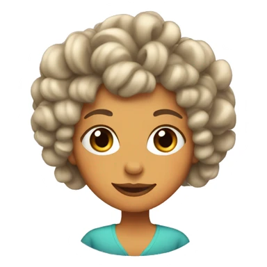girl with curlers sticker