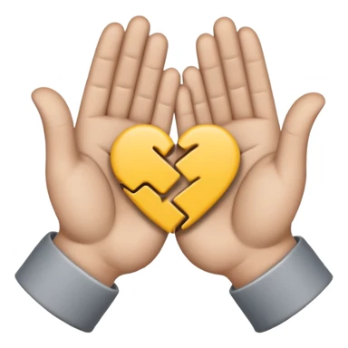 emoji of Handshake with a Slash (broken handshake) sticker